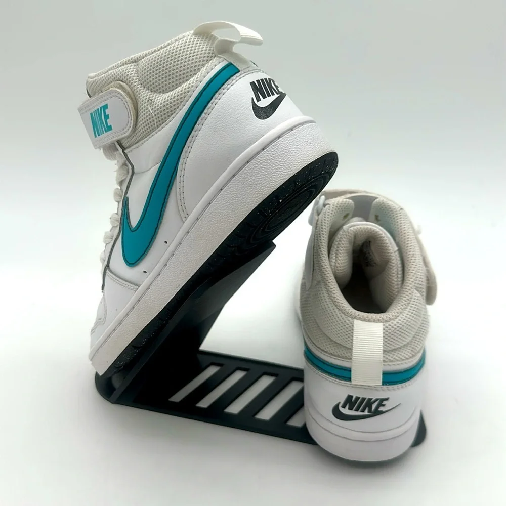 Nike Court Borough Mid 2 GS CD7782-117 Sneaker Kids 3.5 Y White Leather Shoes